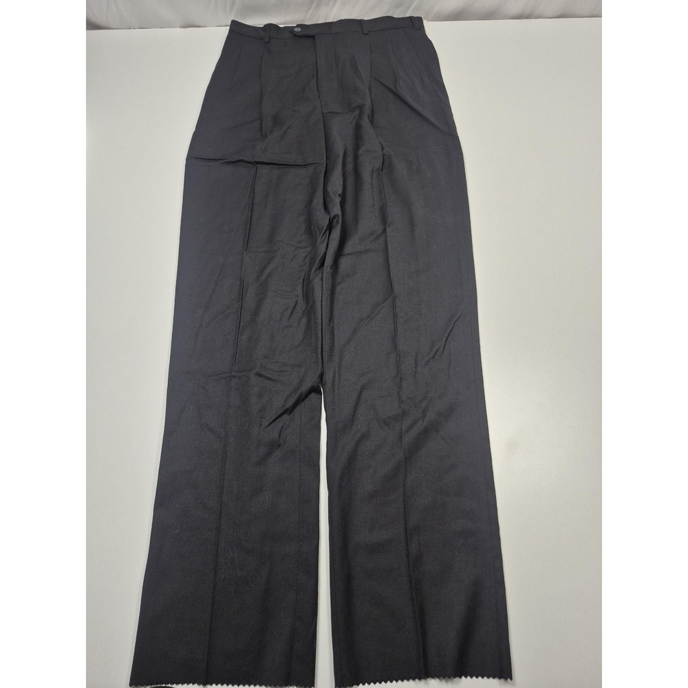 John Alexander Suit Pants Mens 34x36 Gray 100% Wool Pleated Unhemmed NWT